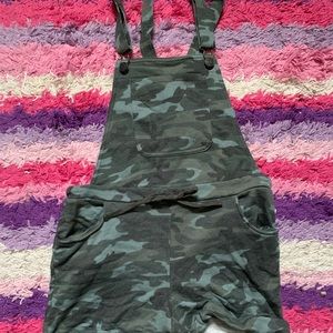 Girls camo overalls